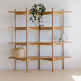 Mid Century Modern Bookcase | Solid Oak