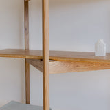 Mid Century Modern Bookcase | Tripod | Solid Oak