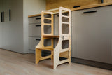 Foldable kitchen tower, Natural