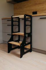 Foldable kitchen tower, Black