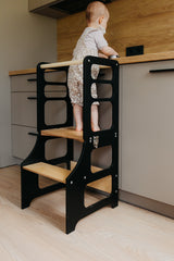 Foldable kitchen tower, Black