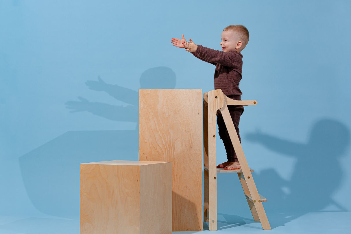 Folding Kitchen Tower, Natural