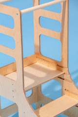 Adjustable height kitchen tower, Natural