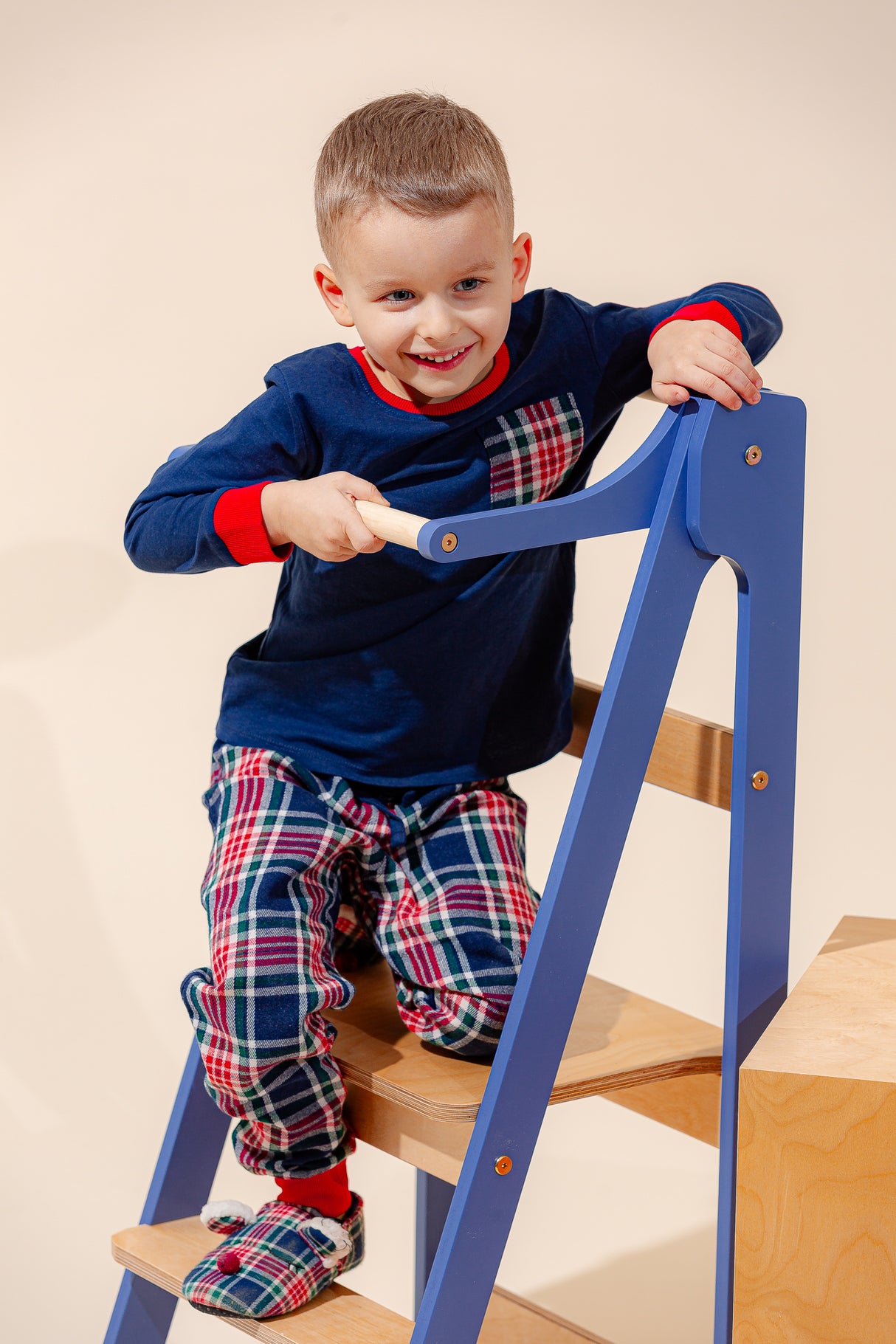 Folding Kitchen Tower, Blue