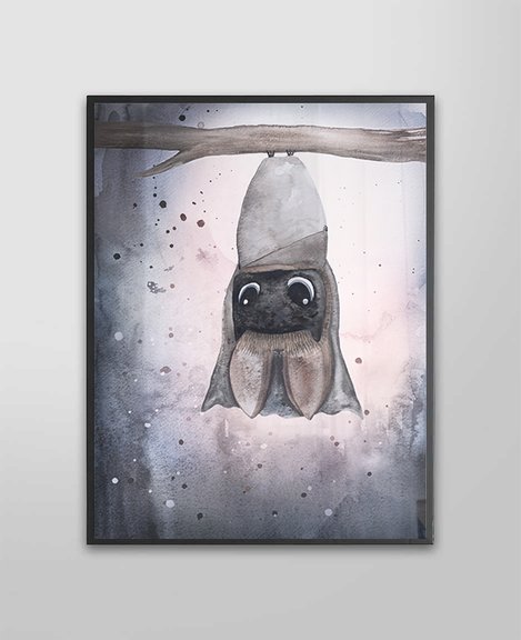 Poster  "Fladdermusen Bella" - Fashionell