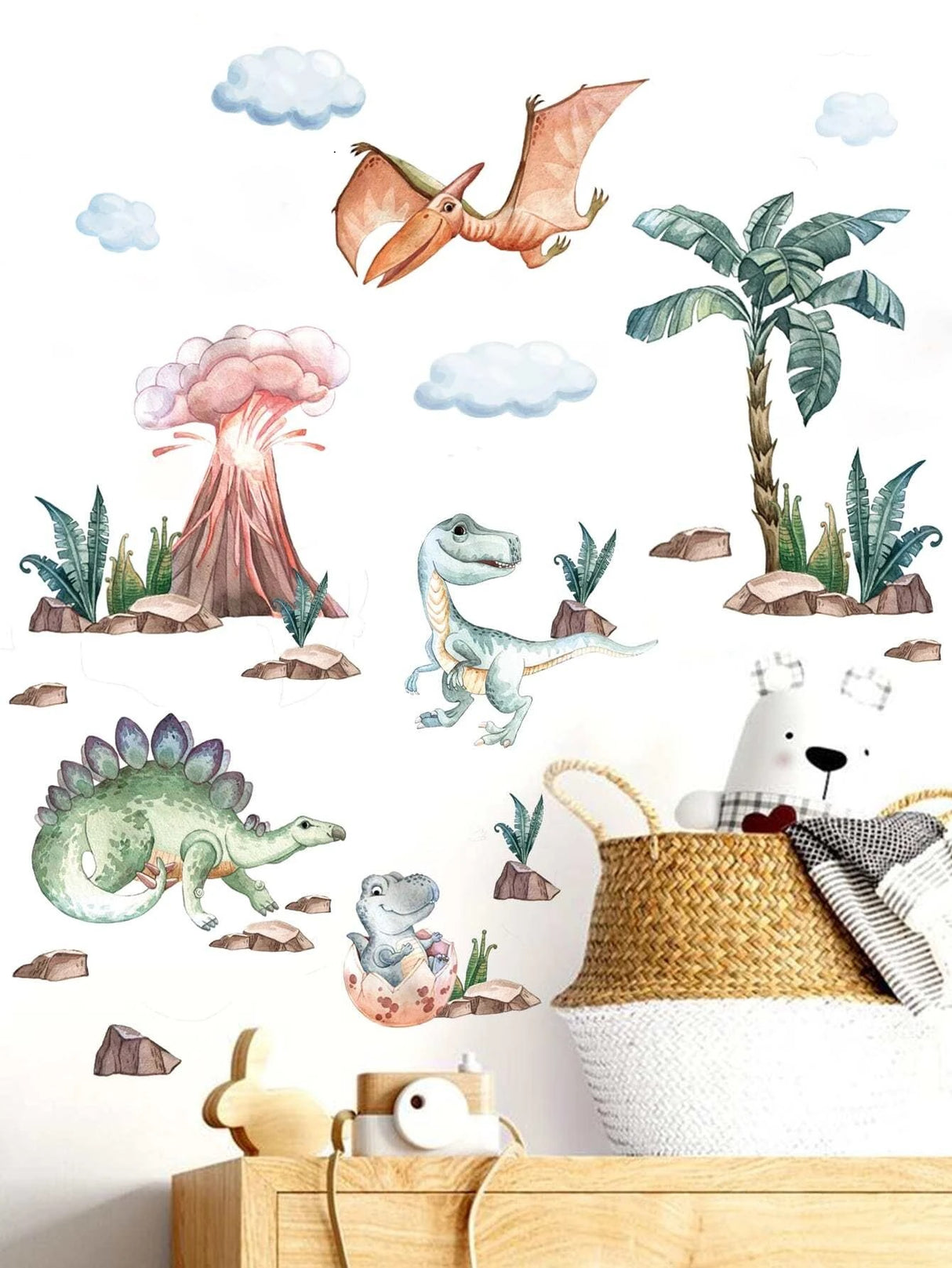 Väggdekal, Kids Dinosaurier