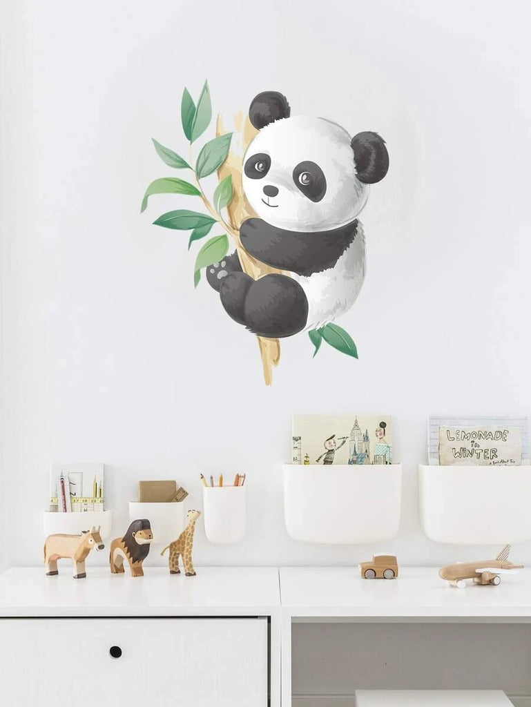 Väggdekal, Panda med eucalyptus