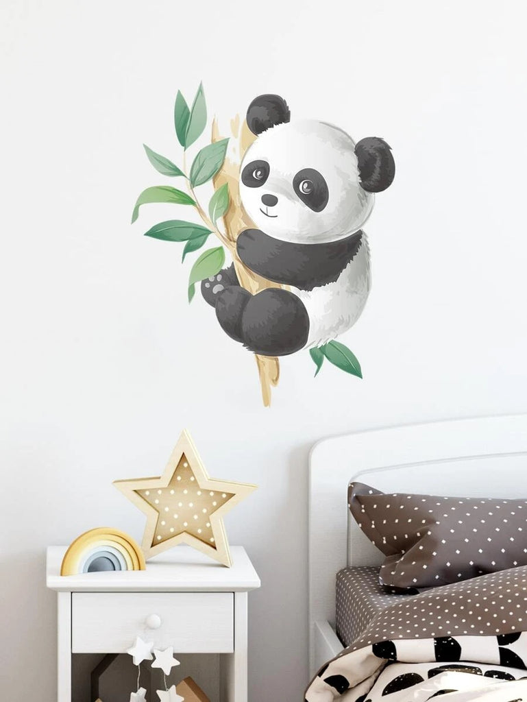 Väggdekal, Panda med eucalyptus