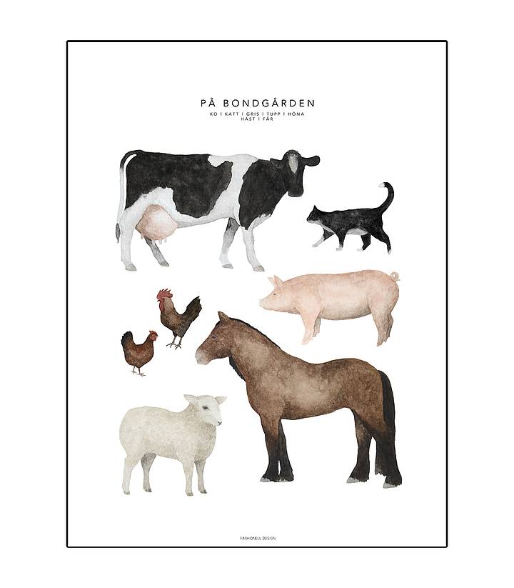Poster "På Bondgården"