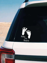Bildekal, Baby on board fötter