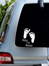 Bildekal, Baby on board fötter