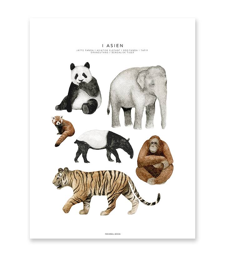Poster "I Asien"