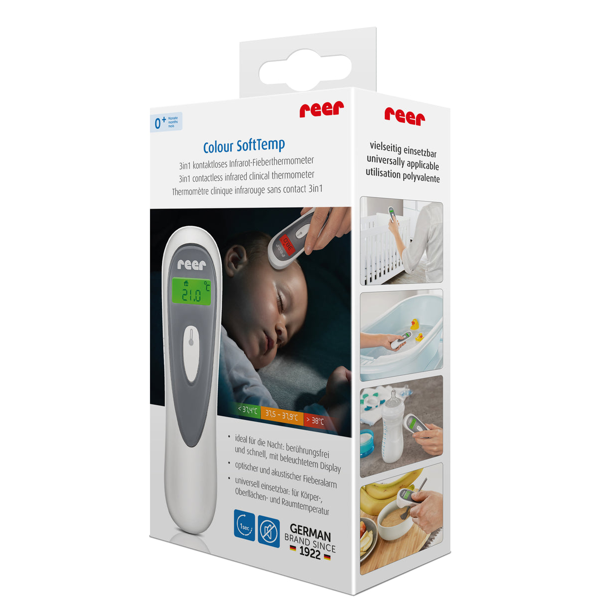 Kontaktlös infraröd termometer, 3-in-1 - Reer
