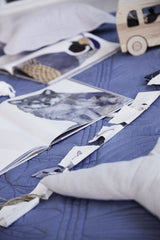 Överkast och kuddfodral Baby, Denim