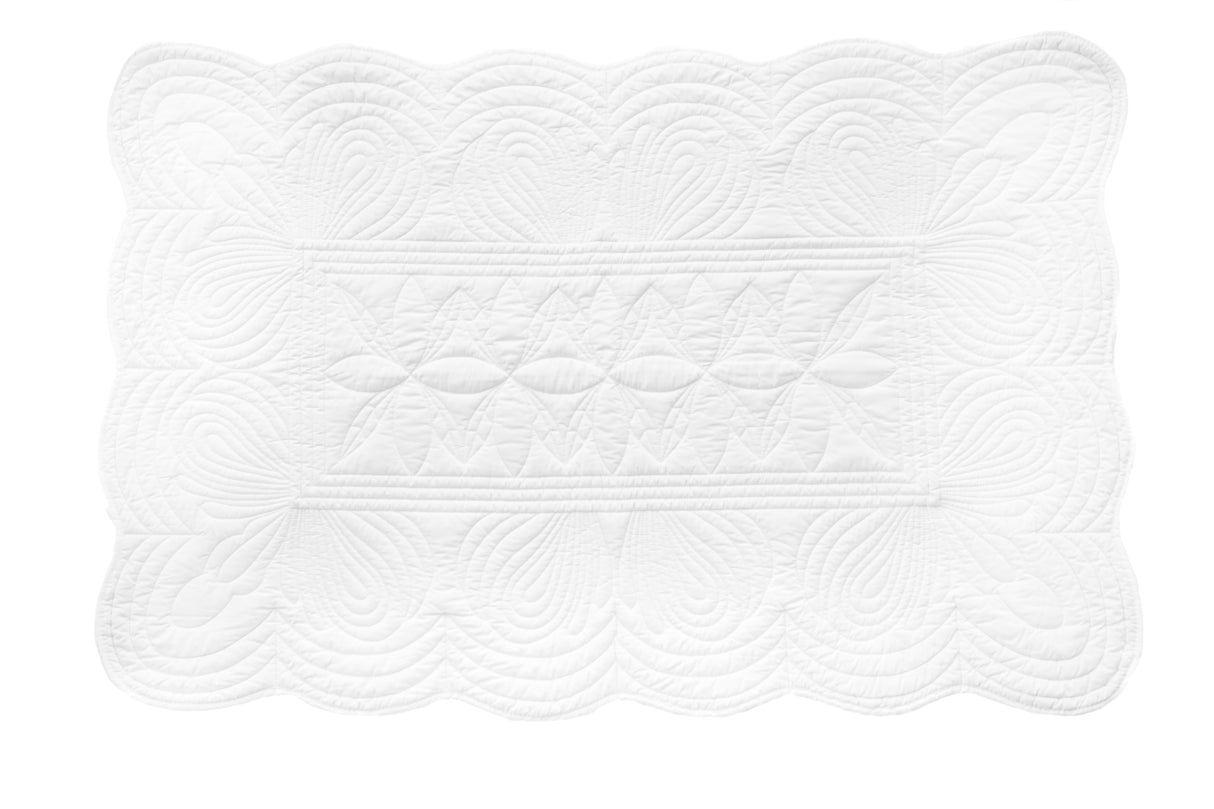 Överkast och kuddfodral Baby, White