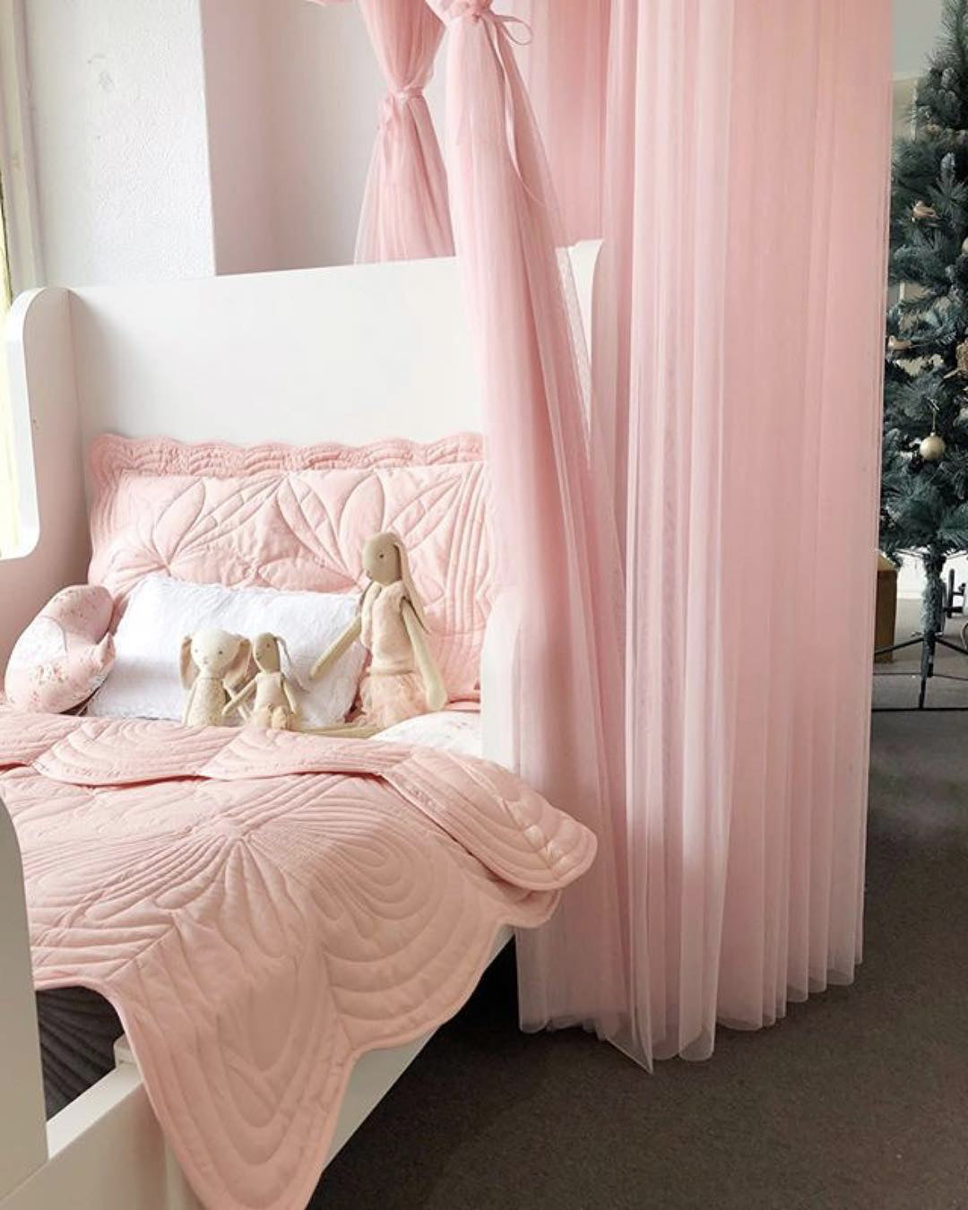 Överkast och kuddfodral Baby, Shell Pink