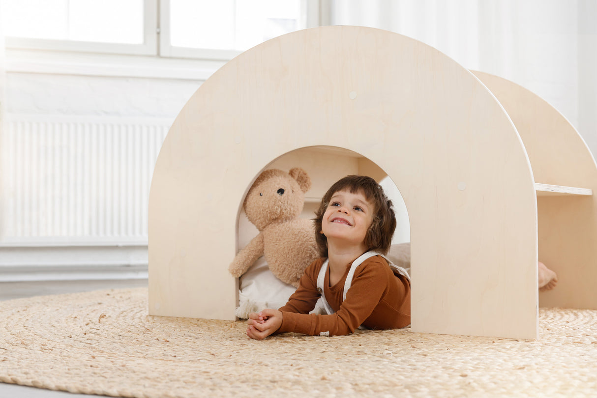 KUMPU Montessori bokhylla, Björk