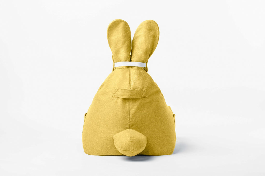Funny Bunny Bean bag, yellow - The Brooklyn Kids