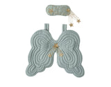 Starry Night Angel Wings & Eyemask Set, Duckegg - Bonne Mére