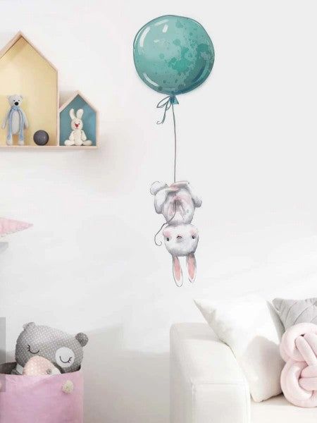 Väggdekal, Kanin med ballong