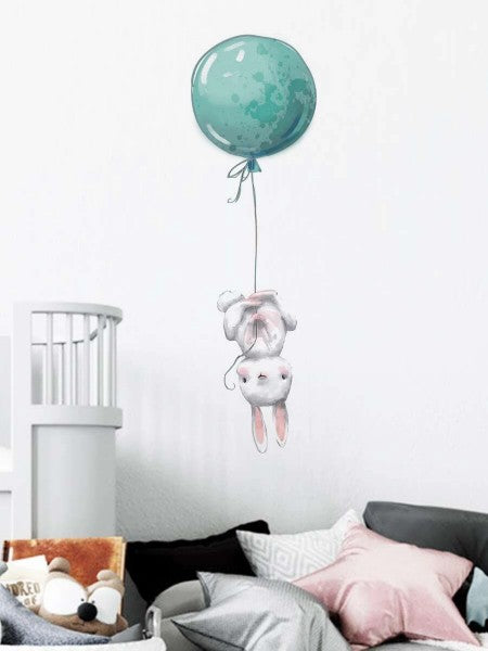 Väggdekal, Kanin med ballong