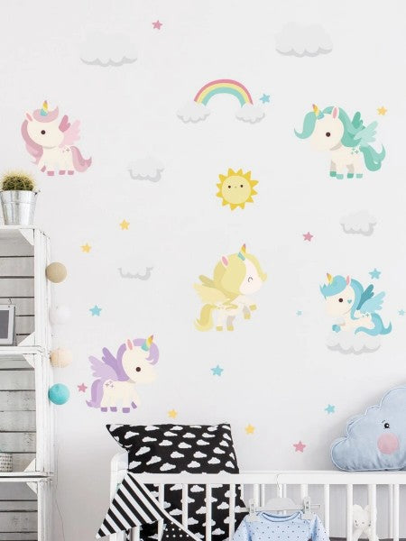 Väggdekal, Unicorn babies