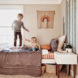Överkast och kuddfodral King170x235 cm, Elephant grey