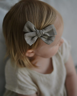 Ester Linen Bow, Moss