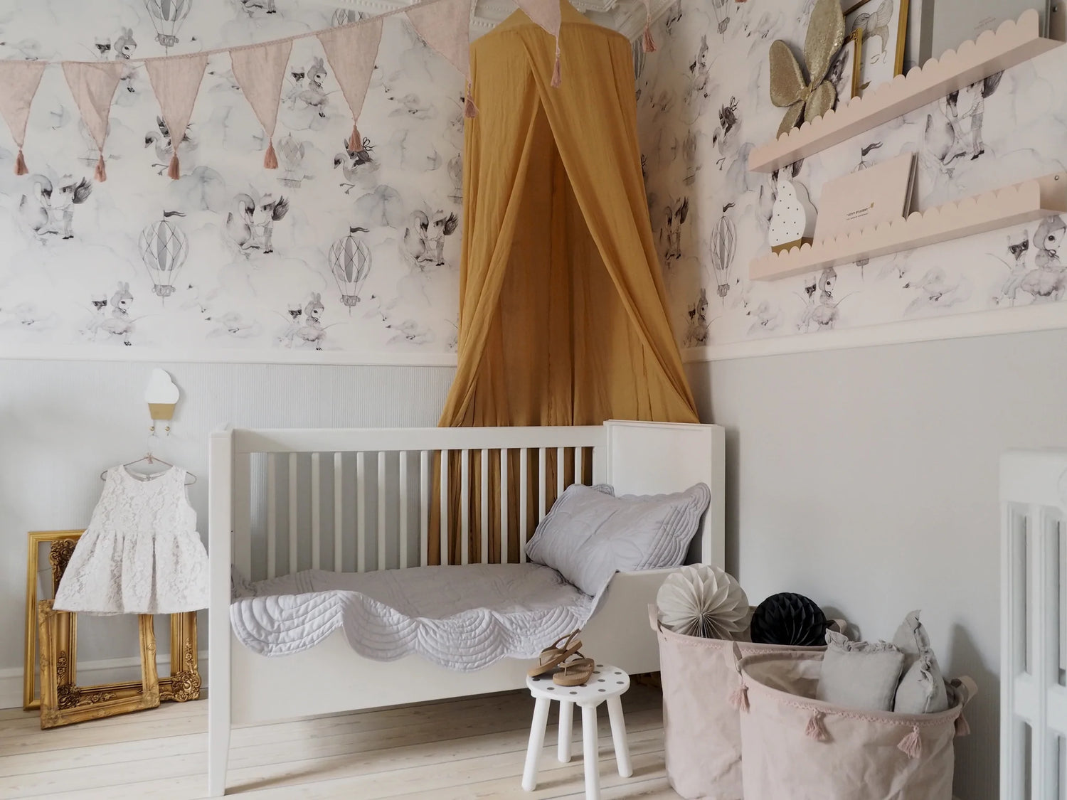 Överkast och kuddfodral Baby, Dove