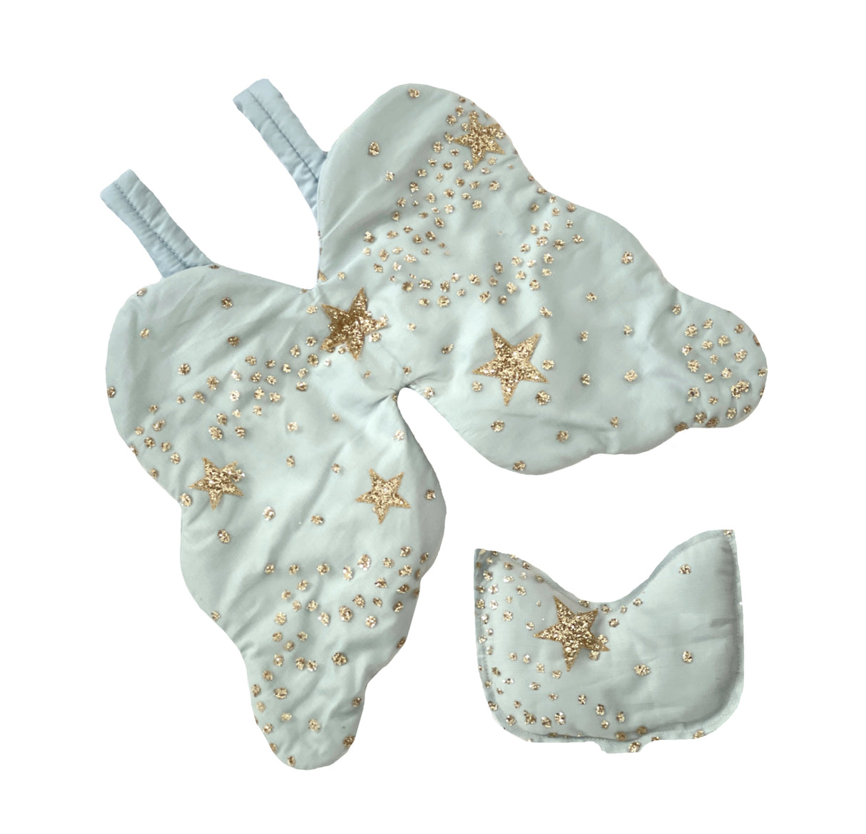 Glitter Stars Kitty Angel Wings & Eyemask Set, Sea Angel - Bonne Mére