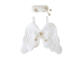 Starry Night Angel Wings & Eyemask Set, White - Bonne Mére