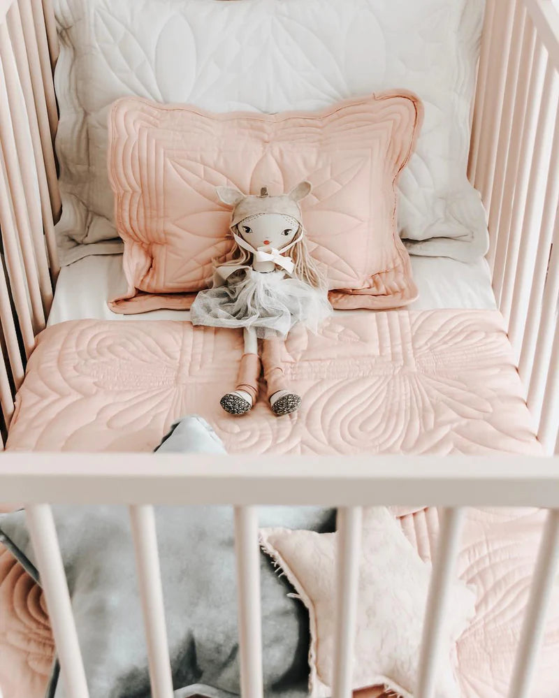 Överkast och kuddfodral Baby, Shell Pink