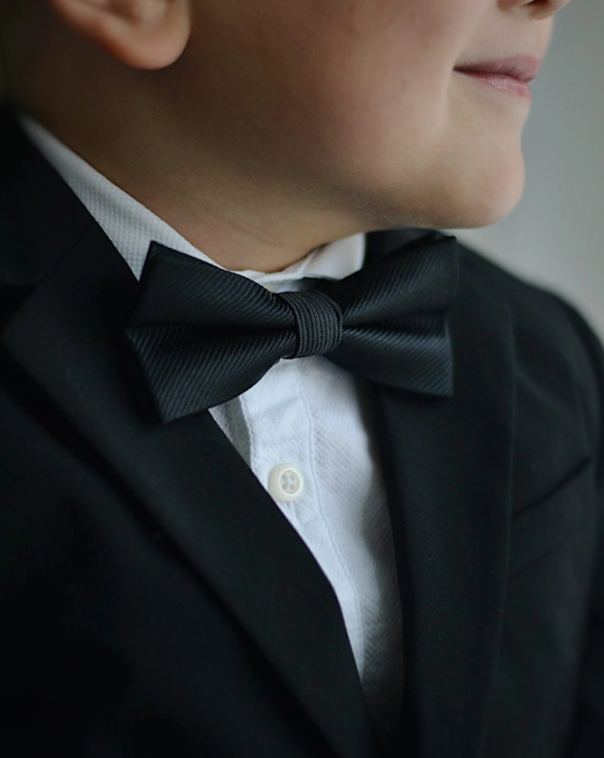 Malte Bow Fluga, Glossy Black - Liv & Loke