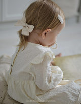 Ester Linen Bow, Sand