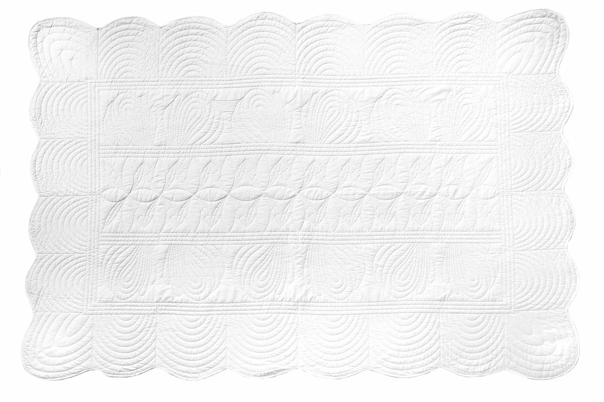 Överkast och kuddfodral King 170x235 cm, White