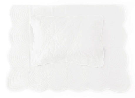 Överkast och kuddfodral Queen Dubbelsäng, White